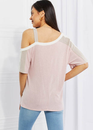 Andree by Unit Full Size Something Simple Cold Shoulder Tee - MimiStylez