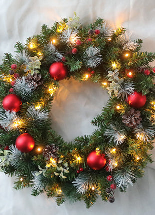 30CM & 40CM Christmas Wreath Hanging Decoration