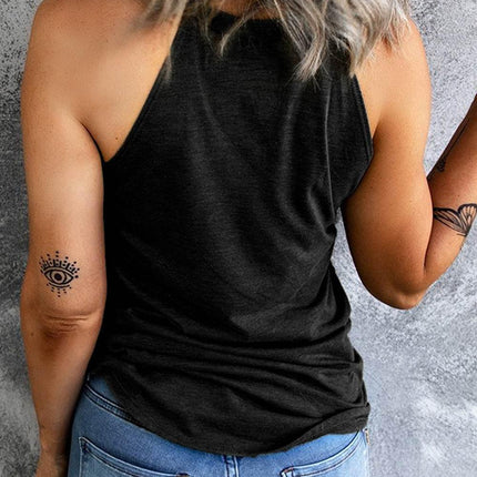 Sunflower Graphic Round Neck Tank - MimiStylez