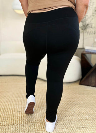 Wide Waistband Sports Leggings - MimiStylez
