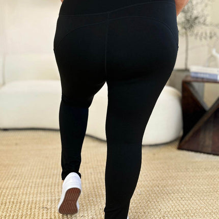 Wide Waistband Sports Leggings - MimiStylez
