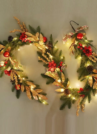 Christmas Garland, Wreath Upside Down Ornaments