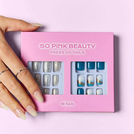 SO PINK BEAUTY Press On Nails 2 Packs - MimiStylez
