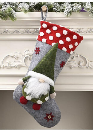 Christmas Decorative Supplies Lambswool Three-dimensional Christmas Socks