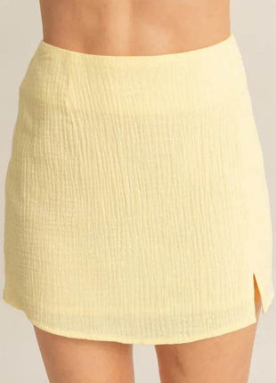 HYFVE Ruched Bra Top and Mini Skirt Set - MimiStylez