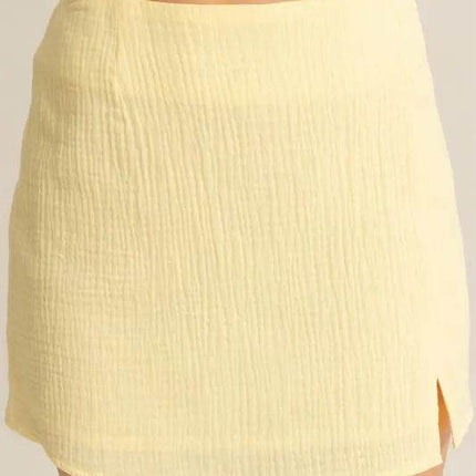 HYFVE Ruched Bra Top and Mini Skirt Set - MimiStylez