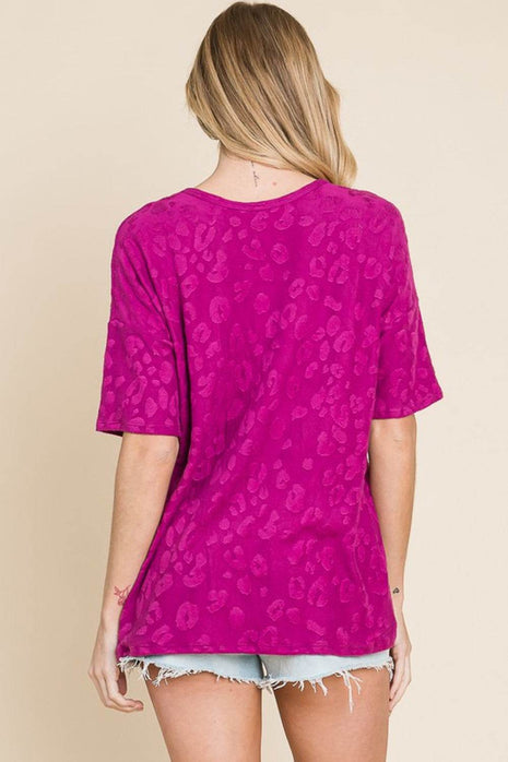 BOMBOM At The Fair Animal Textured Top - MimiStylez