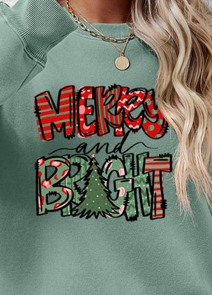 MERRY AND BRIGHT Long Sleeve Sweatshirt - MimiStylez