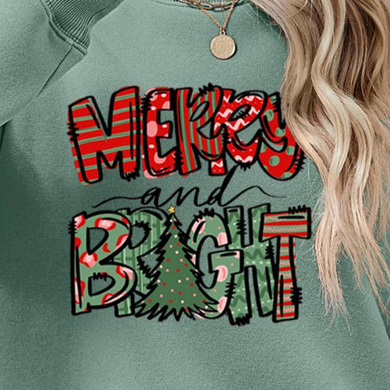 MERRY AND BRIGHT Long Sleeve Sweatshirt - MimiStylez