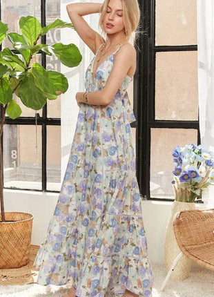 ADORA Bow Back Floral Cami Dress - MimiStylez