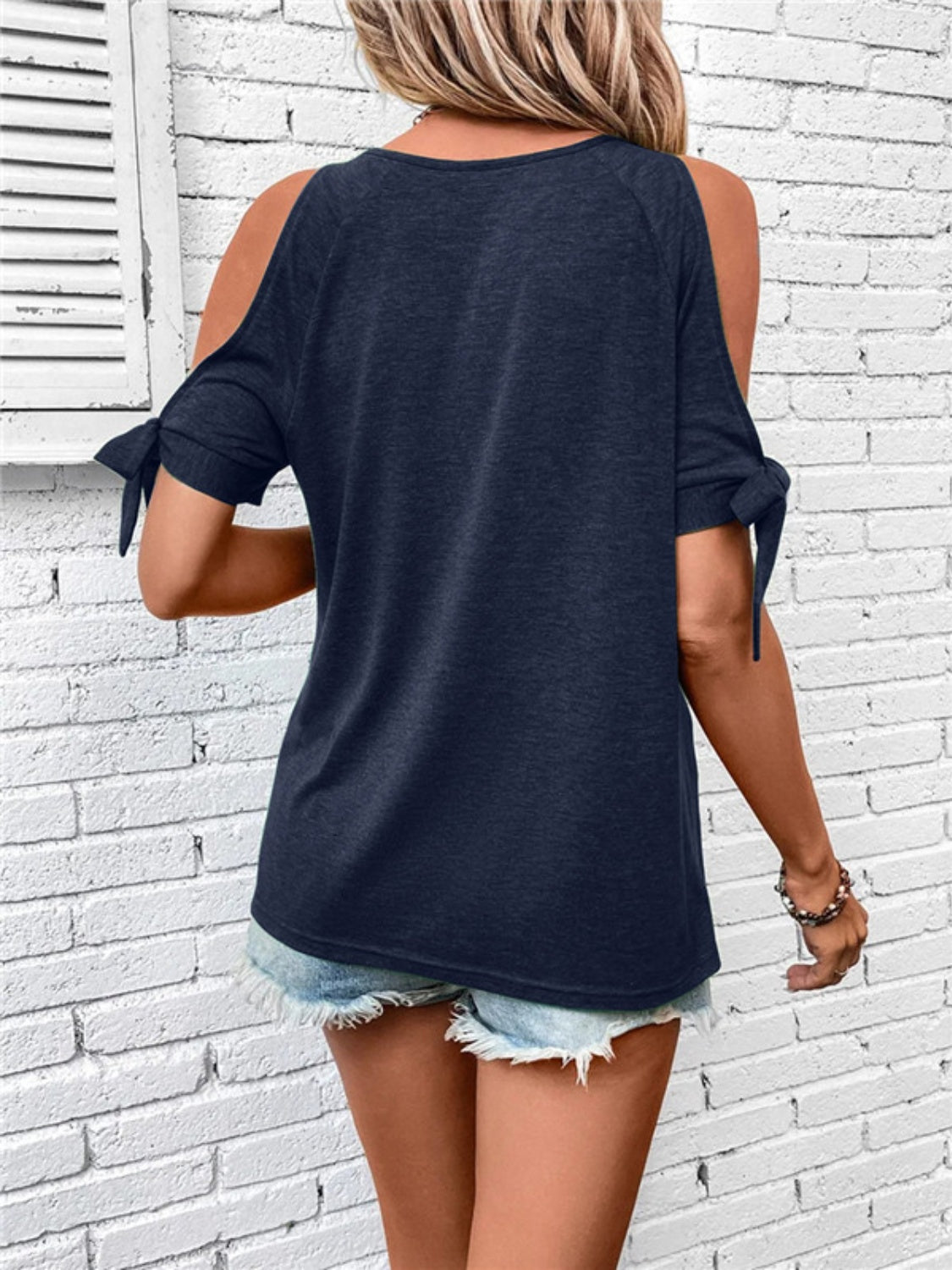 Keyhole Cold Shoulder T-Shirt