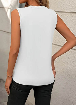 Round Neck Sleeveless Tank - MimiStylez