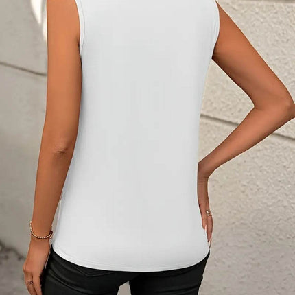 Round Neck Sleeveless Tank - MimiStylez