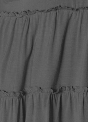 Double Take Half Button Long Sleeve Ruffle Hem Blouse - MimiStylez