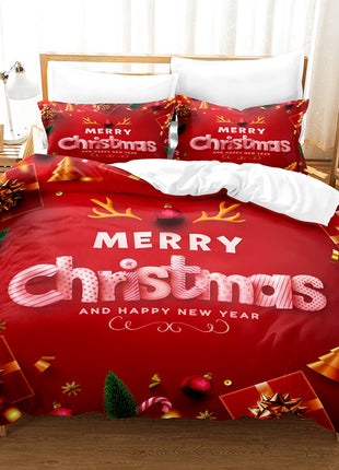 Christmas Digital Printed Duvet Bedding Set