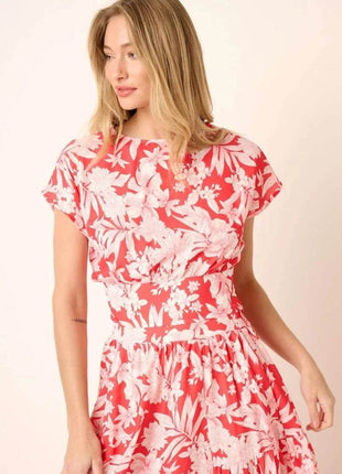 Mittoshop Tropical Print Top and Skirt Set - MimiStylez