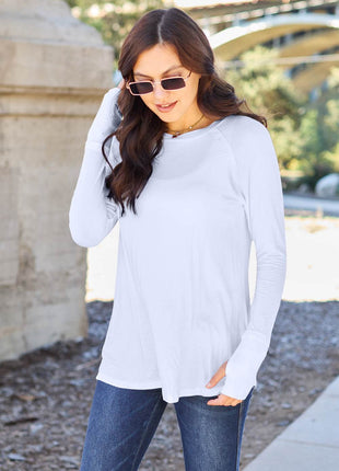 Basic Bae Full Size Round Neck Long Sleeve T-Shirt - MimiStylez