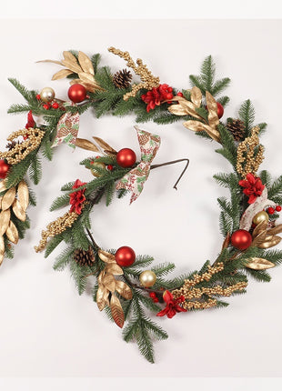 Christmas Garland, Wreath Upside Down Ornaments