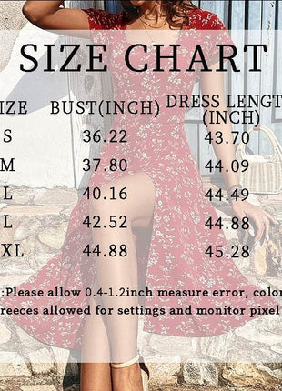 Summer Floral Print Maxi Dress Women Button Up Split Long Flowy Bohemian Beach Party Dresses - MimiStylez