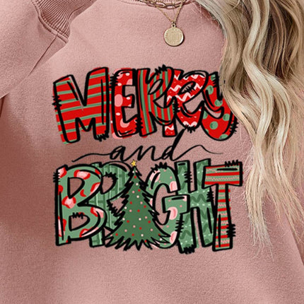MERRY AND BRIGHT Long Sleeve Sweatshirt - MimiStylez