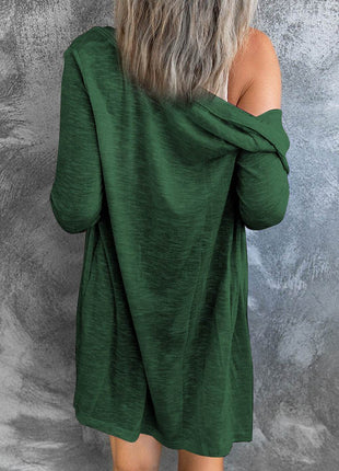 Button Up Long Sleeve Cover Up - MimiStylez