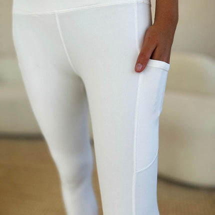 Wide Waistband Sports Leggings - MimiStylez
