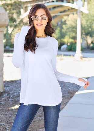 Basic Bae Full Size Round Neck Long Sleeve T-Shirt - MimiStylez