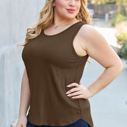 Basic Bae Full Size Round Neck Tank - MimiStylez