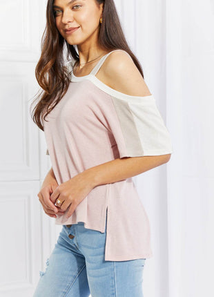 Andree by Unit Full Size Something Simple Cold Shoulder Tee - MimiStylez