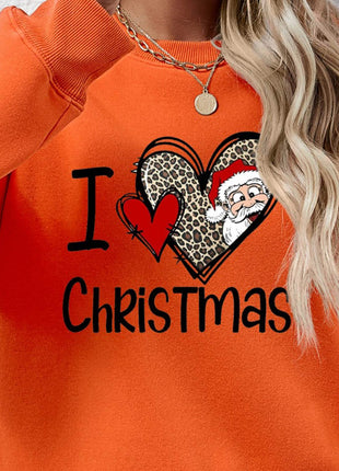 CHRISTMAS Graphic Round Neck Sweatshirt - MimiStylez