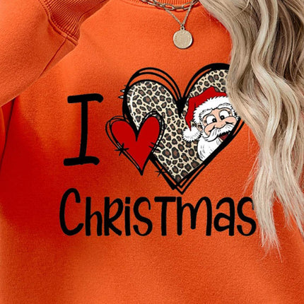 CHRISTMAS Graphic Round Neck Sweatshirt - MimiStylez
