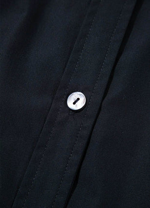 Button Up Tie Waist Puff Sleeve Mini Shirt Dress - MimiStylez