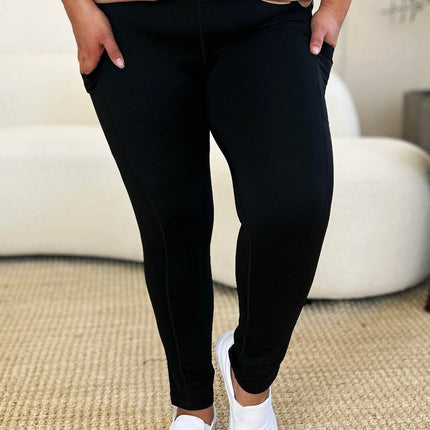 Wide Waistband Sports Leggings - MimiStylez