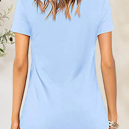 Crisscross Short Sleeve T-Shirt - MimiStylez