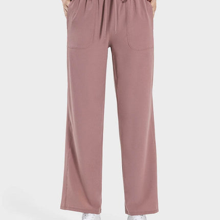 Drawstring Pocketed Active Pants - MimiStylez
