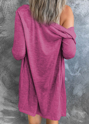 Button Up Long Sleeve Cover Up - MimiStylez