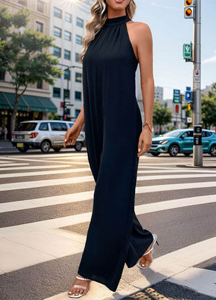 Tied Grecian Wide Leg Jumpsuit - MimiStylez