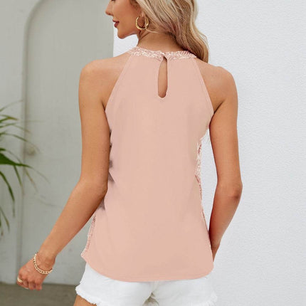 Sequin Grecian Neck Tank - MimiStylez