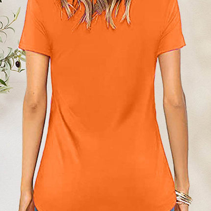 Crisscross Short Sleeve T-Shirt - MimiStylez