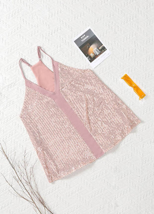 Sequin Racerback Tank - MimiStylez
