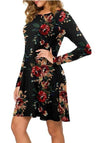 Black Floral / L