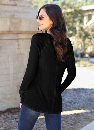 Basic Bae Full Size Round Neck Long Sleeve T-Shirt - MimiStylez