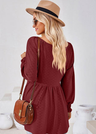 V-Neck Lantern Sleeve Blouse - MimiStylez