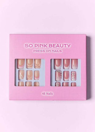 SO PINK BEAUTY Press On Nails 2 Packs - MimiStylez