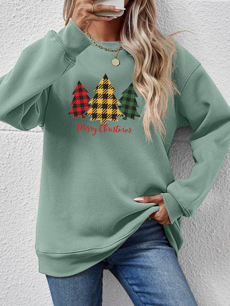 MERRY CHRISTMAS Dropped Shoulder Sweatshirt - MimiStylez