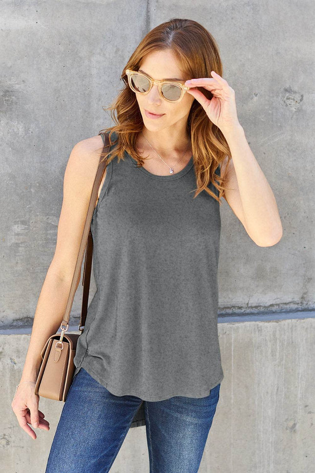 Basic Bae Full Size Round Neck Tank - MimiStylez