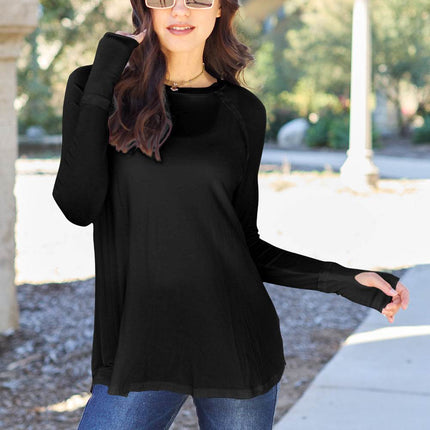 Basic Bae Full Size Round Neck Long Sleeve T-Shirt - MimiStylez