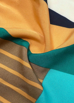 Printed Mock Neck Mini Dress - MimiStylez