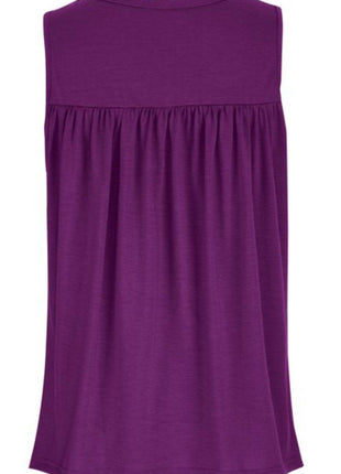 Lace Detail Round Neck Tank - MimiStylez