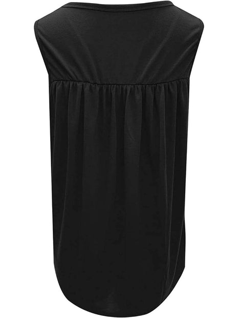 Lace Detail Round Neck Tank - MimiStylez